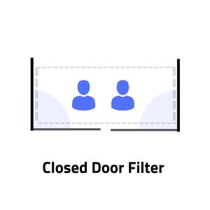 Closed door filter